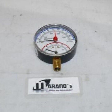 WATTS MANOMETER 0-200 psi 0-1400 kPa / Gradanzeige Druckmesser / Druckmessgerät