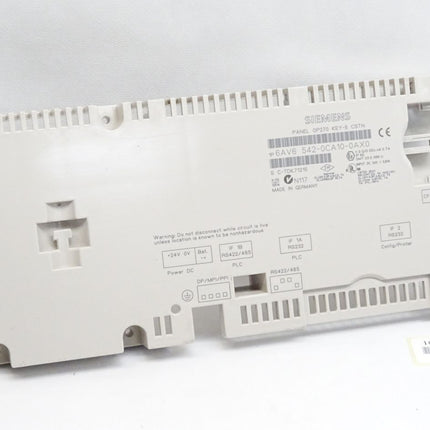 Siemens Backcover Rückschale Panel OP270 KEY-6 CSTN 6AV6542-0CA10-0AX0 6AV6 542-0CA10-0AX0