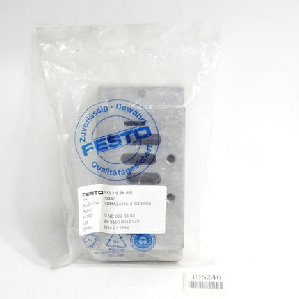 Festo 10336 NAS-1/2-3A-ISO Einzelanschlussplatte / Neu OVP