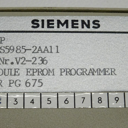 Siemens 6ES5985-2AA11 / 6ES5 985-2AA11 E: 02 Module Eprom Programmer