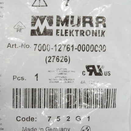 Murr Elektronik 7000-12761-0000000 Stecker gerade 5-polig Stift / Neu OVP