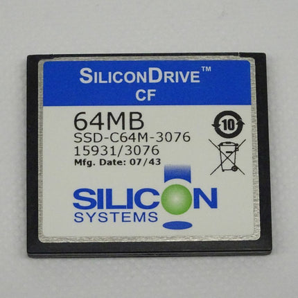 Silicon Drive SSD-C64M-3076 Memory Card 64MB