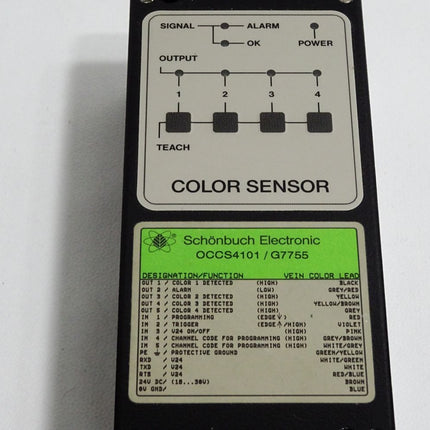 Schönbuch Electronic OCCS OCCS4101 / G7755 Color Sensor