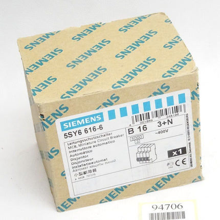 Siemens Leitungschutzschalter 5SY6 5SY6616-6 / Neu OVP