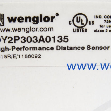 Wenglor OY2P303A0135 Laserdistanzsensor ToF / Neu OVP