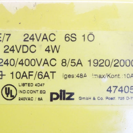 Pilz PZE/7 24VAC 6S 1Ö / 474050