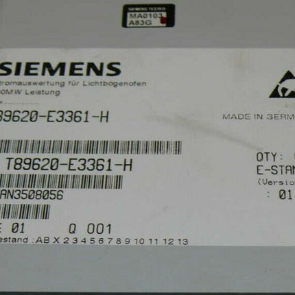 SIEMENS T89620-E3361-H / 1P T89620-E3361-H Stromauswerter für Lichtbogenofen