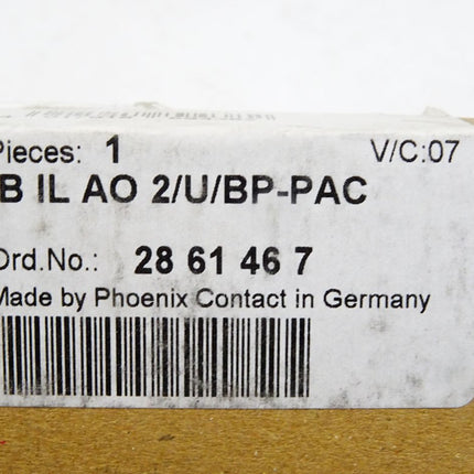 Phoenix Contact 2861467 IB IL AO 2/U/BP-PAC Analogmodul / Neu OVP