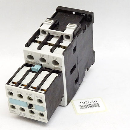 Siemens Leistungsschütz 3RT1026-1AL24 + 3RH1921-1HA22 Hilfsschalterblock