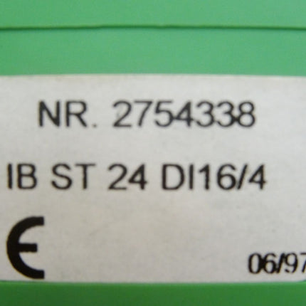 Phoenix Contact Interbus IB STME 24 DI 16/4 / 2754396 + IB ST 24 DI16/4 / 2754338