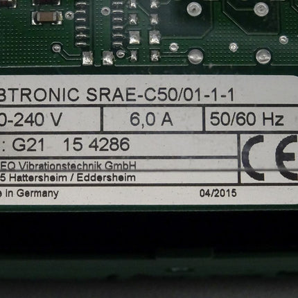 Vibtronic SRAE-C50/01-1-1 Steuerung für Magnetantriebe neu-OVP