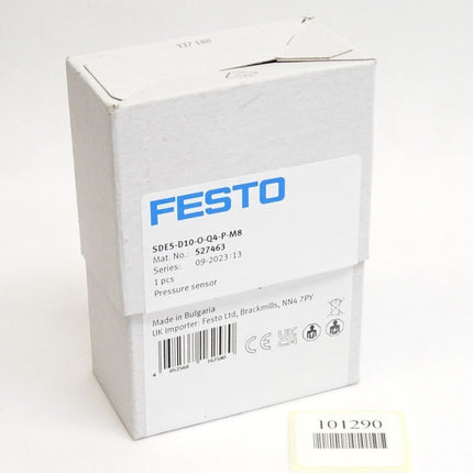 Festo Drucksensor 527463 SDE5-D10-O-Q4-P-M8 / Neu OVP versiegelt