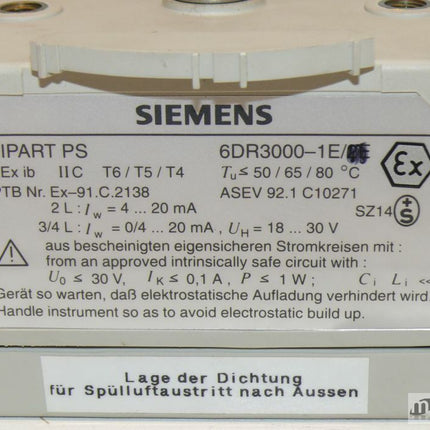 Siemens 6DR3000-1E Sipart PS + 6DR3004-8E Sipart PS Option