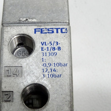 Festo 31309 VL-5/3E-1/8-B Pneumatikventil / Neu OVP