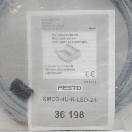 Festo Näherungsschalter SMEO-4U-K-LED-24 36198 / Neu OVP