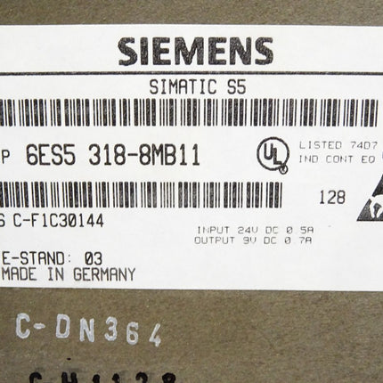 Siemens Interface Module 6ES5318-8MB11 6ES5 318-8MB11 / Neuwertig