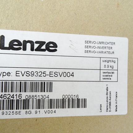 Lenze Servo-Umrichter 5.5kW 13462416 EVS9325-ESV004 / Neu OVP