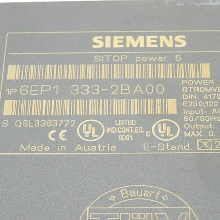 Siemens 6EP1333-2BA00 / 6EP1 333-2BA00