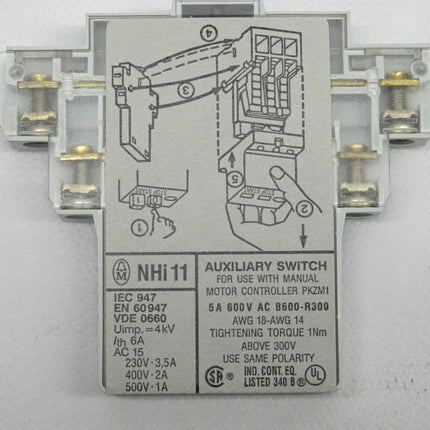 Klöckner Moeller Hilfsschalter NHI11-PKZM1 5 Stück  / Neu-OVP