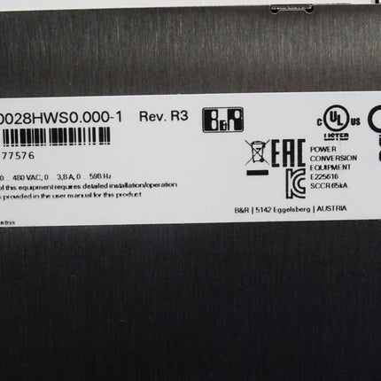 B&R 8BVI0028HWS0.000-1 Rev.R3 ACOPOSmulti Wechselrichtermodul / Neu