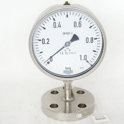 Wika Manometer nach EN 837-1 mit angebautem Druckmittler 0...+1 barg / 9226.01 990.26 / Neu