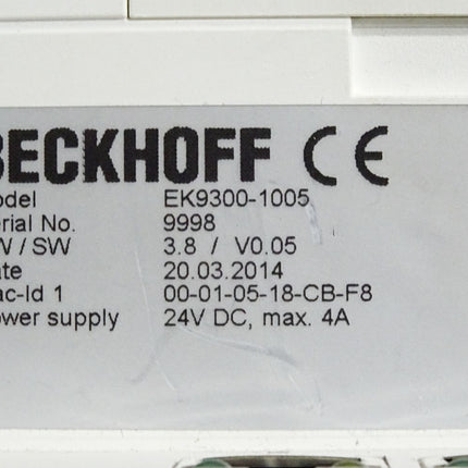 Beckhoff EK9300-1005 PROFINET-RT-Buskoppler