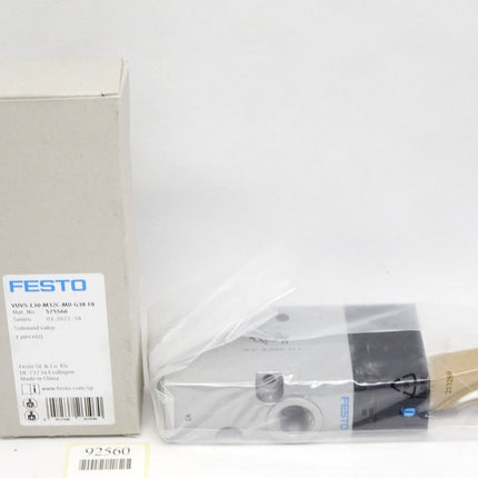 Festo Solenoid Valve 575566 VUVS-L30-M32C-MD-G38-F8 / Neu OVP