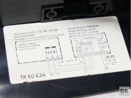 SIEMENS TK 50 634 / 7FR 50 11-0 / Zähler 7B.54 7C.54 / Fernzälrelais 7FR50 11 /