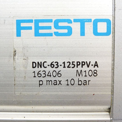 Festo 163406 Normzylinder DNC-63-125-PPV-A / Unbenutzt