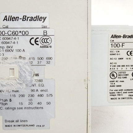 Allen-Bradley Schütz 100-C60*00 + 100-F