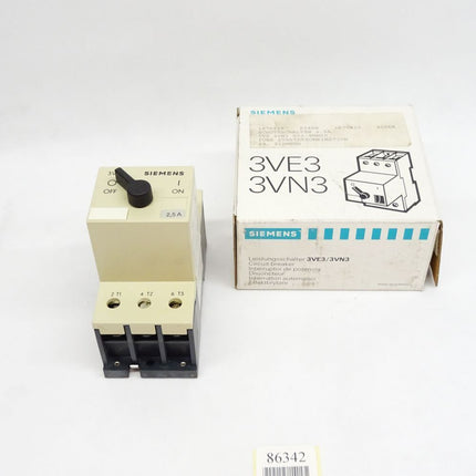 Siemens Leistungsschalter 3VN3  2.5A 3VN3000-0HH00 / Neu OVP