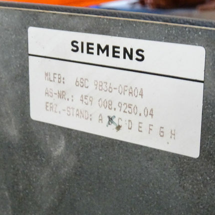 SIEMENS 6SE3560-1AB00-Z Z= K03+P10 / 6SC9836-0FA04 Frequenzumrichter Inverter Simovert