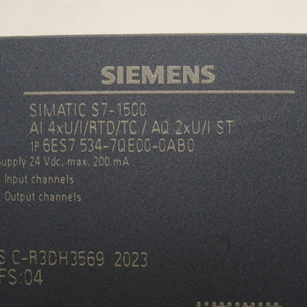 Siemens S7-1500 6ES7534-7QE00-0AB0 6ES7 534-7QE00-0AB0  / Neuwertig