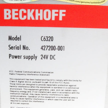 Beckhoff C6320 Schaltschrank-PC