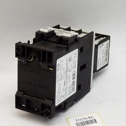 Siemens Leistungsschütz 3RT1026-1AL24 + 3RH1921-1HA22 Hilfsschalterblock