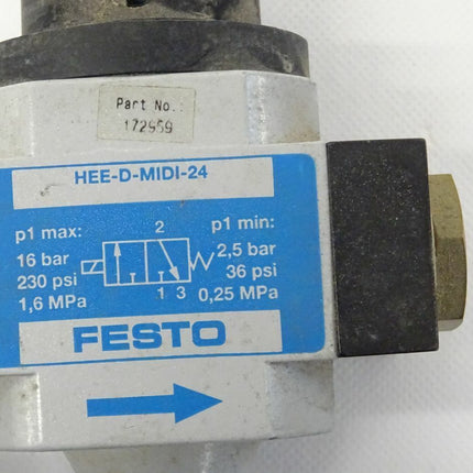 Festo 162654 + 170685 + 172959 LFMA-D-MIDI-A / FRM-D-MIDI / HEE-D-MIDI-24