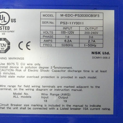 EDC NSK Ltd. M-EDC-PS3030CB5F Servodrive Frequenzumrichter