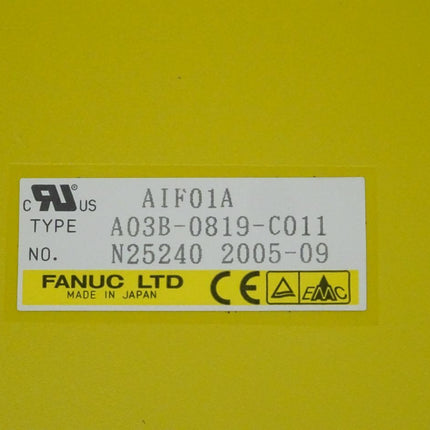 Fanuc AIF01A Interface Modul A03B-0819-C011 // N25240 2005-09 NEU