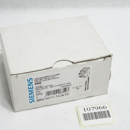 Siemens Leistungsschalter 3RV1011-1CA10 / Neu OVP