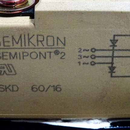 Siemens Varistor SIOV-B40K460 + Semikron Semipont 2 Brückengleichrichter SKD60/16 SKD60/16