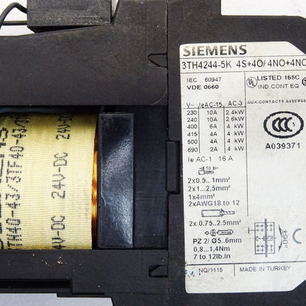 Siemens Hilfsschütz 3TH4244-5K