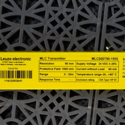 Leuze electronic MLC Transmitter MLC500T90-1800