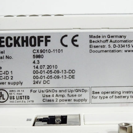 Beckhoff CX9010-1101 Ethernet controller