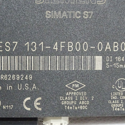 Siemens Elektronikmodule für ET 200S 6ES7131-4FB00-0AB0 6ES7 131-4FB00-0AB0