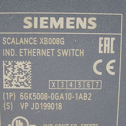 Siemens Scalance XB008G Ethernet Switch 6GK5008-0GA10-1AB2