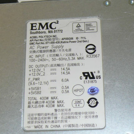 EMC Southboro MA01772 Power Supply