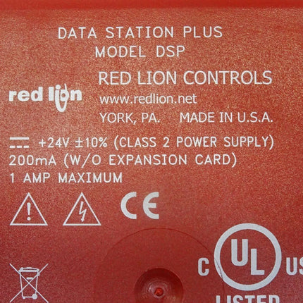 Red lion Data Station Plus Model DSP DSPSX000 / Red Lion controls