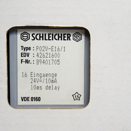 Schleicher P02V-E16/1 42621600 / Neu OVP versiegelt