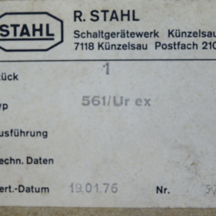 Stahl Notbremse 561/Ur ex / Neu OVP