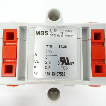 MBS CTB 31.35 Stromwandler 18K 13107562 / 2,5VA / KL 0,5